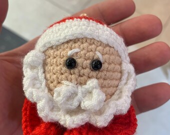 Santa Claus Amigurumi Crochet Pattern | Easy Christmas Ornament Tutorial | Beginner Friendly PDF Digital Download