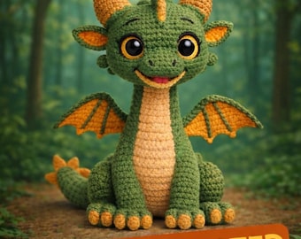 T-Rex Dinosaur Amigurumi Crochet Pattern – Cute Dragon Style Toy