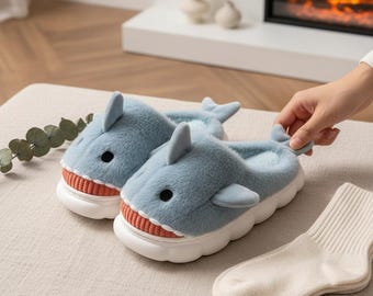 Fluffy Cartoon Slippers for Women, Cozy Winter Indoor House Shoes