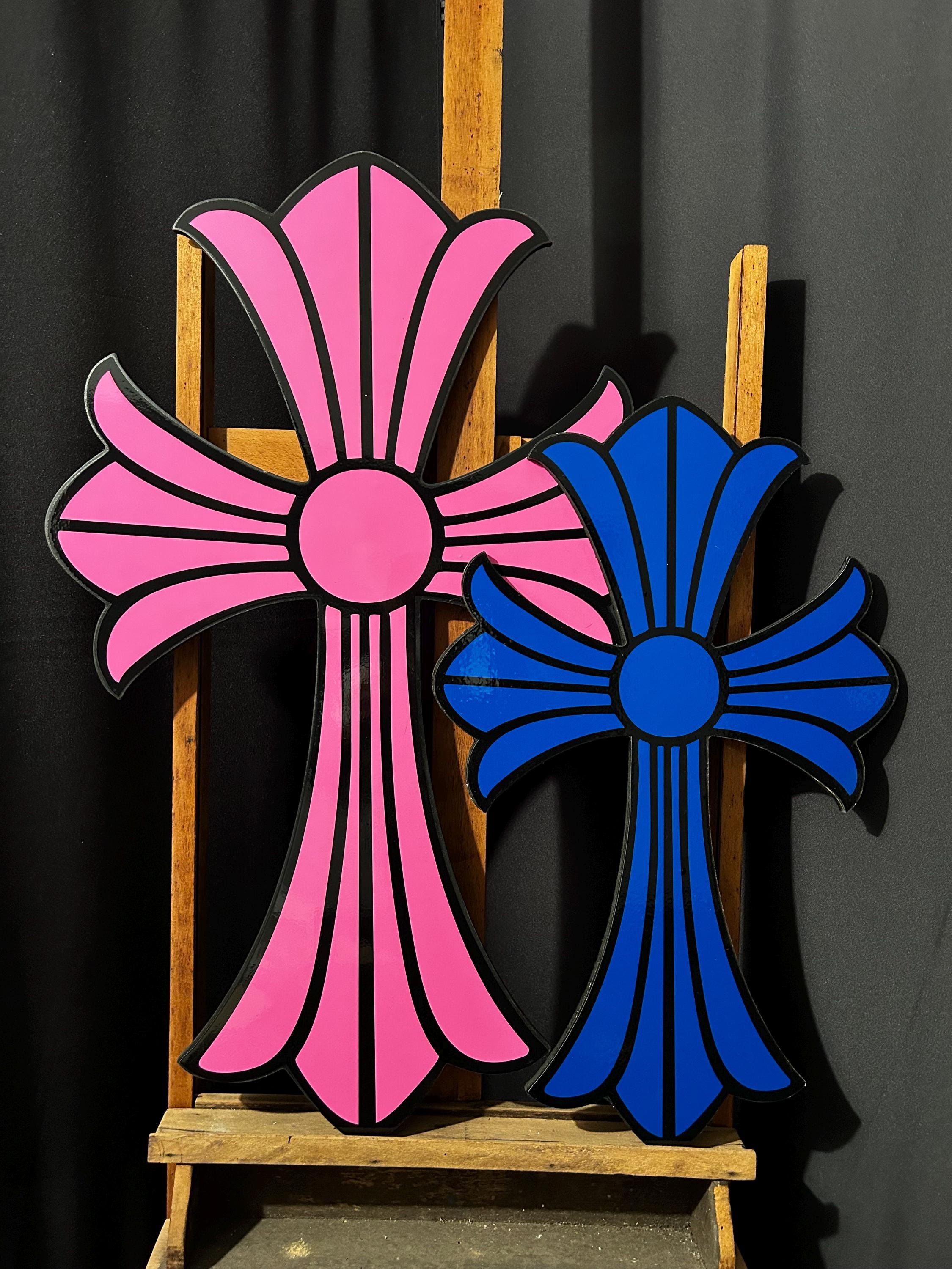 Chrome Hearts Inspired Crosses Wall Art - Etsy