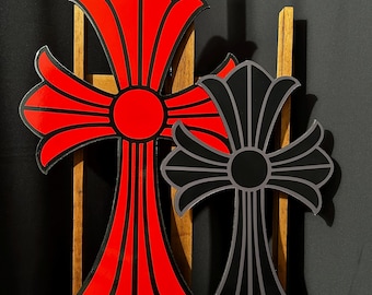 Chrome Hearts inspired Crosses Wall Art