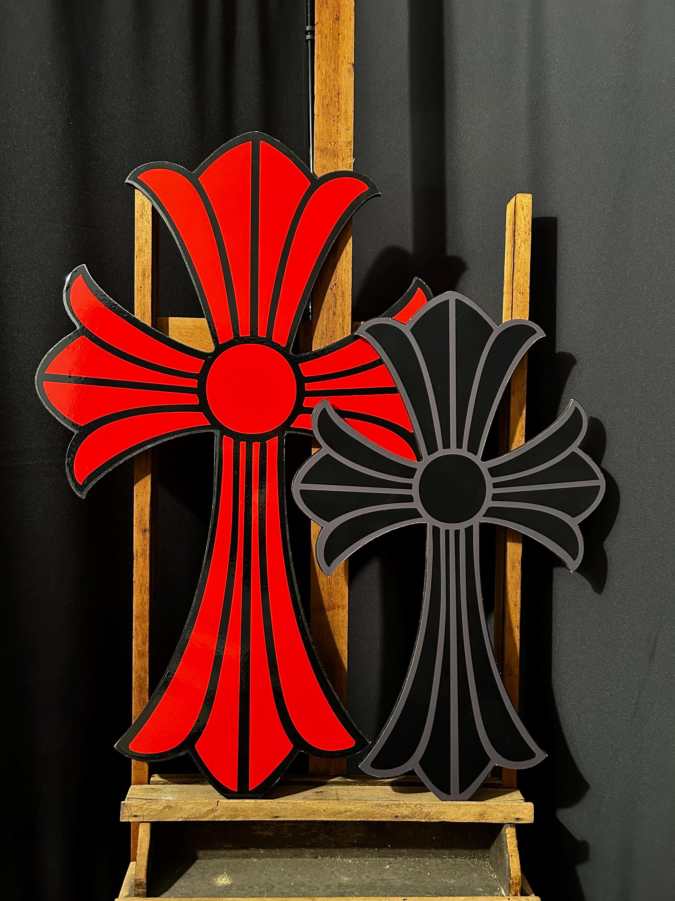 Chrome Hearts Inspired Crosses Wall Art - Etsy