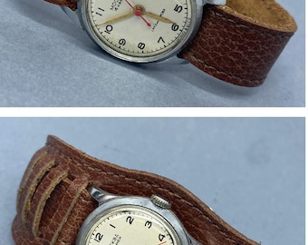 Vintage 1960 Moskva Mechanical Watch – USSR  – Serviced 2025 – Rare First Moscow Watch Factory