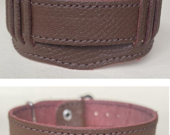 Vintage Style USSR Leather Mens Watch Band~18mm~Brown colour