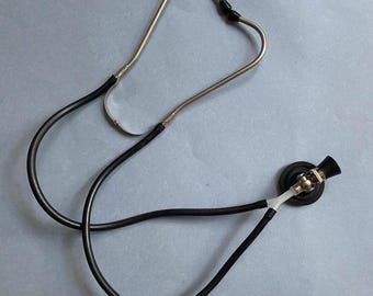 Retro Stethoscope Doctors Stethoscope Vintage European Dual-Function Stethoscope (1960s-1970s)Vintage Medical Supply Medical Instrument