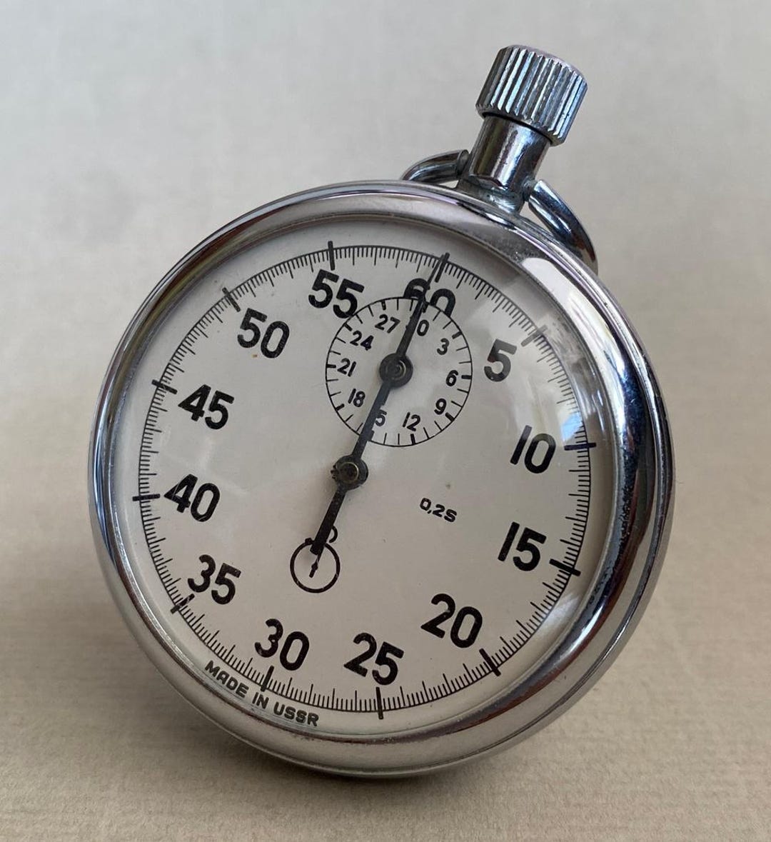 Vintage Agat Stopwatch | USSR 1986 | Caliber 4282, 15 Jewels | 50mm ...