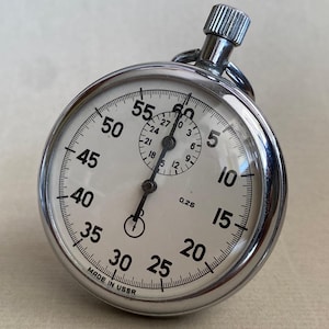 Vintage Agat Stopwatch | USSR 1986 | Caliber 4282, 15 Jewels | 50mm Diamete~The Perfect Gift
