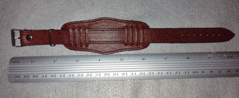 Bracelet LIP 18mm Cuir Marron Clair ~ 675407 | Bijouterie