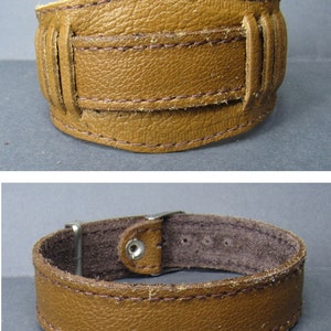 Vintage Style USSR Leather Mens Watch Band~18mm~Brown colour