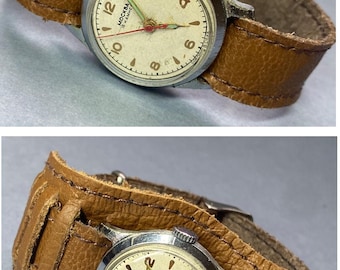 Vintage 1960 Moskva Mechanical Watch – USSR  – Serviced 2025 – Rare First Moscow Watch Factory