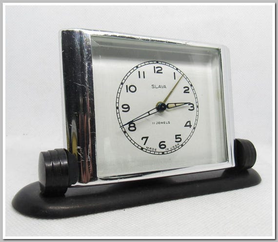 Sveglia vintage Pioneer del 1966, orologio meccanico sovietico