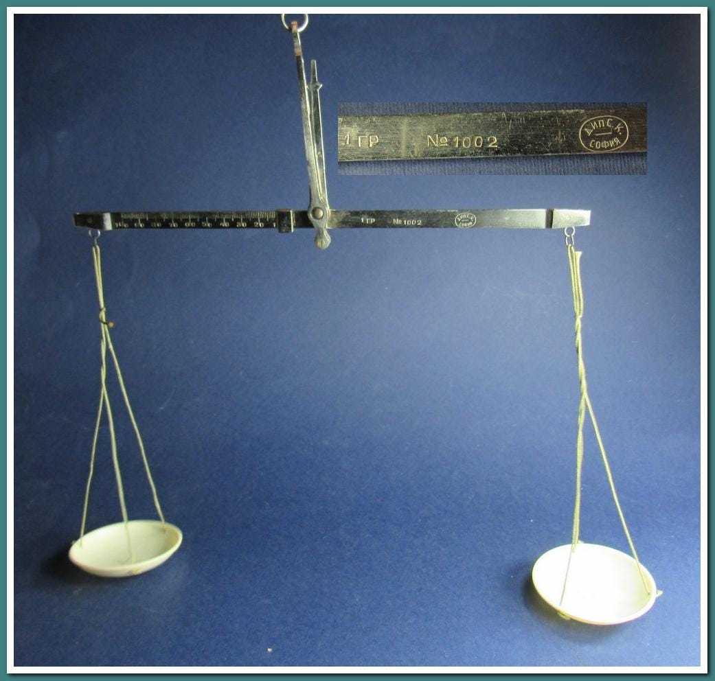 Antique Vintage Apothecary Pharmaceutical Hanging  Scales Materials: Metal, Bakulet~vintage gift for Nurses and Doctor's