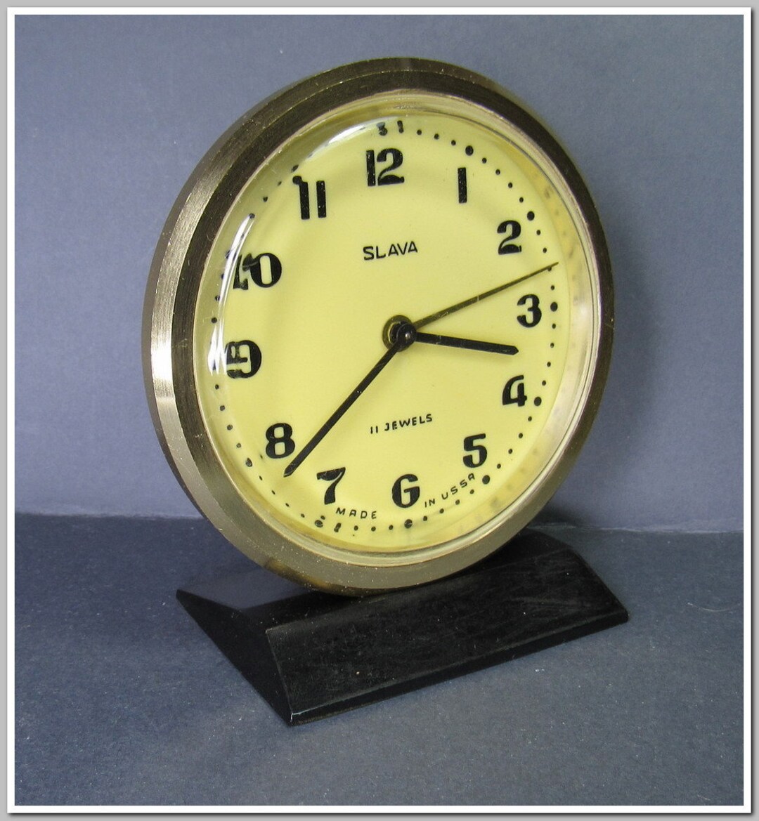 Alarm Clock, Soviet Alarm Clock slava,vintage Alarm Clock,working Alarm