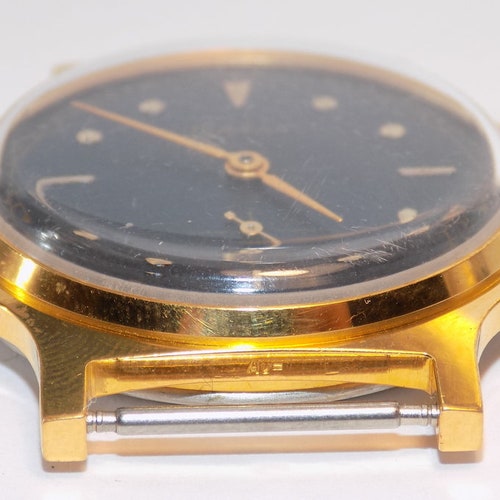 Vintage russian store mechanical watch Pobeda Soviet USSR Men's~Gold plated case Au10