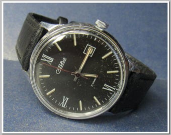 Slava/Слава~Vintage Wrist Watches retro watch Mechanical USSR 1980's~gift for men