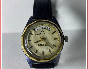 Russian mechanical watch Raketa 2614.H USSR 1980's~classic of the Soviet era