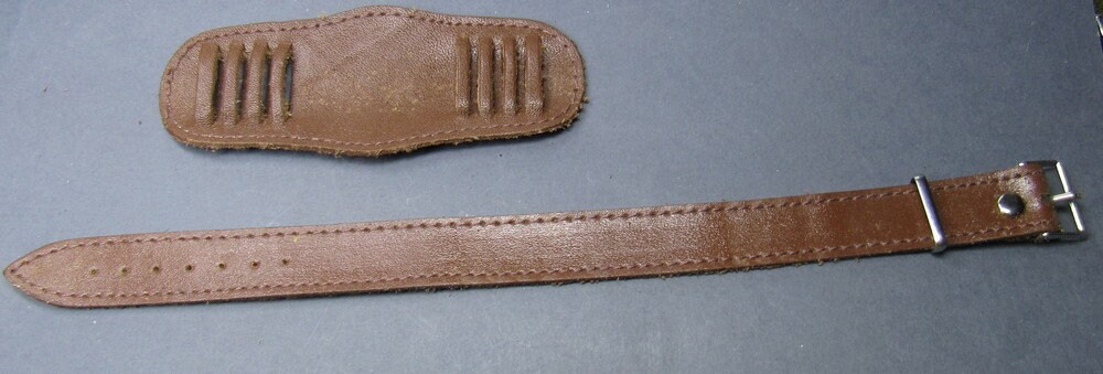 Bracelet cuir marron 18mm - Montres & Bijoux