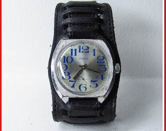 Bracelet De Montre Cuir Marron 18mm - Vintage URSS Années 1980 #153241