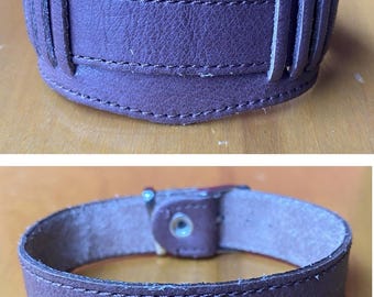 Vintage USSR Leather Watch Strap/Wristband,1980s, 18mm Lug. For "Pobeda", "Poljot", "Raketa" Watches. Key Feature: Two Ways to Wear!