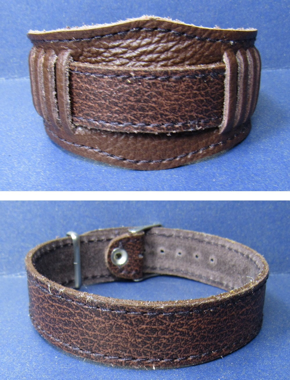 Bracelet Montre Cuir Marron 18mm Vintage URSS Années 80 - Unisexe