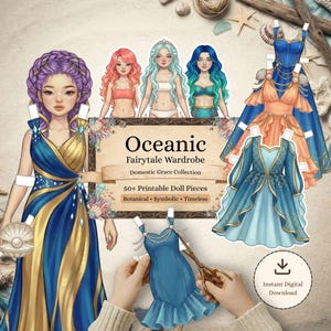 Paper Mermaid Dress up Doll