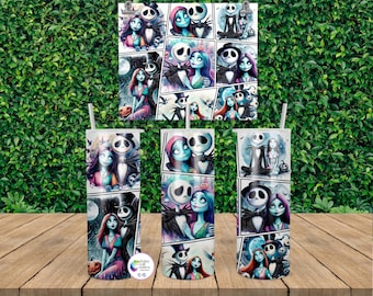 Vaso de acero inoxidable Jack y Sally