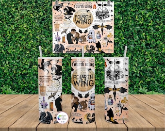 Fourth Wing Book Tumbler