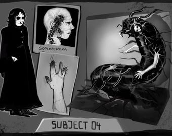 Personalized Original Character Refrence Sheet - art comission