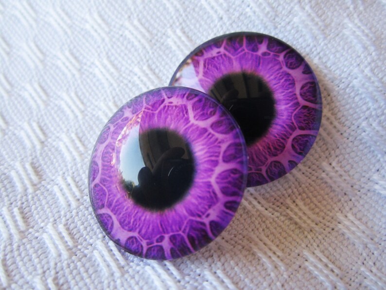 Glass Eyes 25mm Pendant Jewelry Supplies Etsy