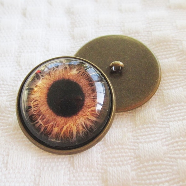 Sew on glass eyes, button back glass eyes, glass buttons