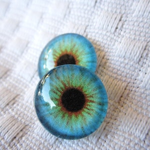 14mm glass eyes for jewelry making or crafts