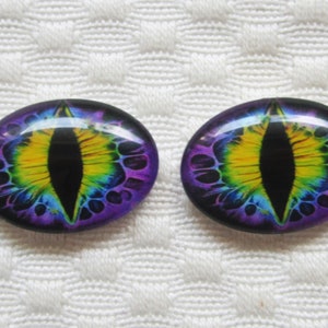 Oval glass eyes, dragon eyes,18x25mm,cabochon,small oval glass cabochons