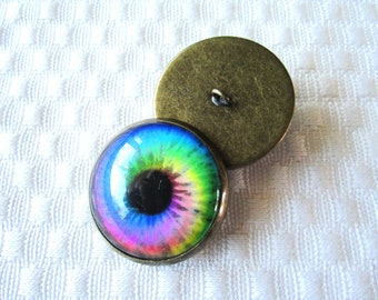 25mm sew on glass eyes-wire loop backed eyes-button eyes for soft sculpture, eye buttons