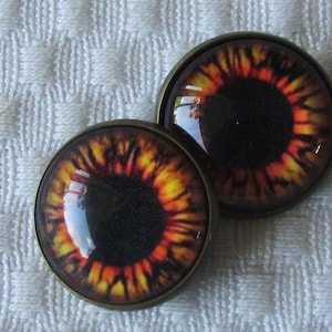 Sew on Glass eyes-Plushie glass eyes-Doll eyes-20mm-18mm-16mm-14mm-12mm- glass loop backed eyes-glass bear eyes