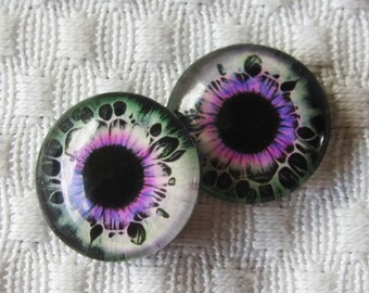 Pairs of Glass  eyes-20mm-18mm-16mm-14mm-12mm- Eyes for art and sculpture