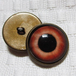 Sew on Glass eyes-Plushie glass eyes-Bear eyes-16mm glass loop backed eyes