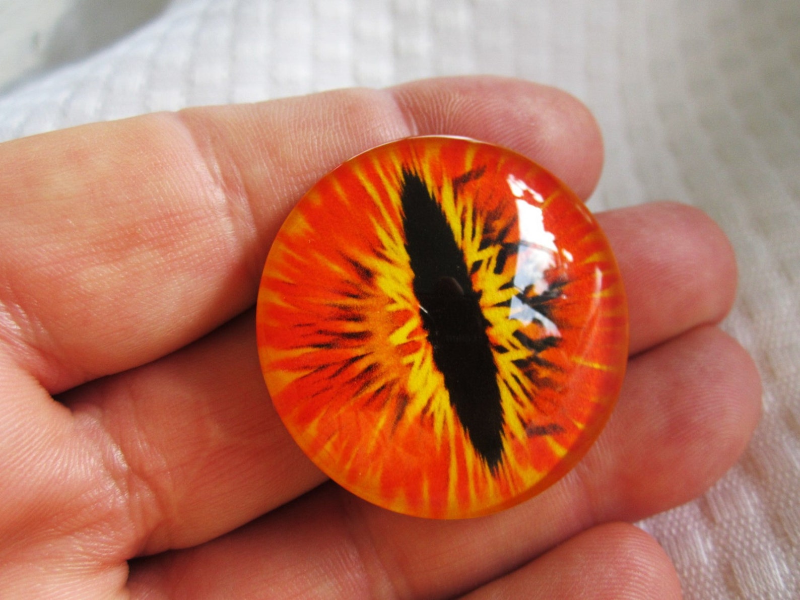 Big Glass Eye for Jewelry Pendant Necklace 50mm Handmade Glass Etsy UK