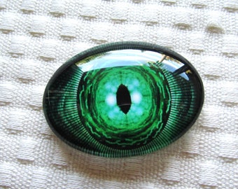 Oval glass eye-dragon eye-30x40mm cabochon-oval cabochon-dinosaur eye