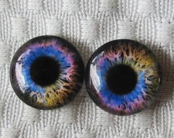 Glass eyes-20mm-18mm-16mm-14mm-12mm- Eyes for dolls and sculpture