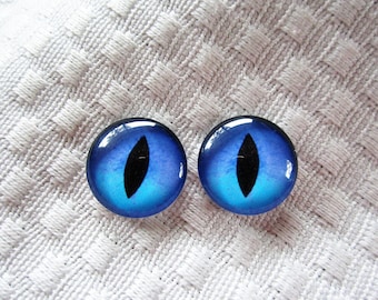 Blue glass eyes, Blue cat eyes, eyes, Blue Glass cat eyes