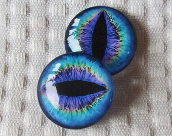 Dragon eyes for jewelry or sculpture 14mm glass cabochons