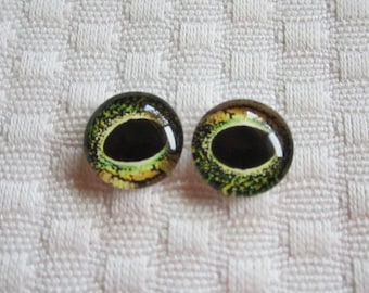 ojos de cristal de 12mm para joyería, ojos de rana, ojos de pez, ojos de cristal pequeños