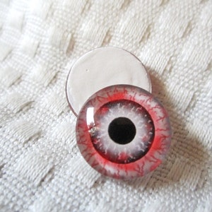 Zombie eyes 16mm glass cabochons image 3