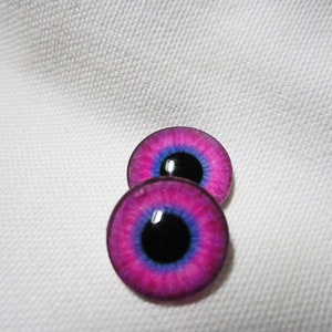 Glass eyes 14mm  eyes for fantasy dolls and sculpture