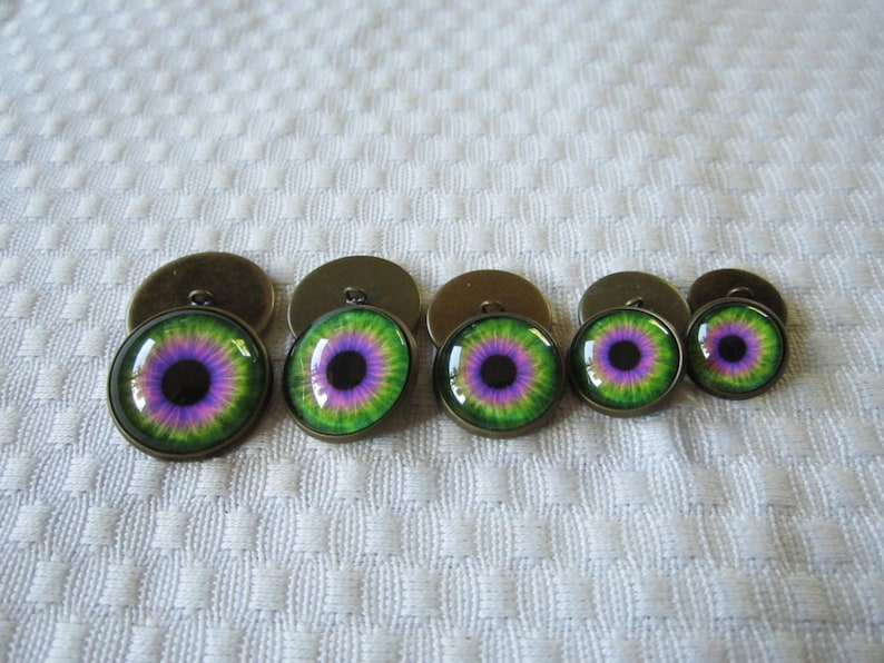Sew on Glass Eyesglass Eye Buttons Eye Buttons Etsy