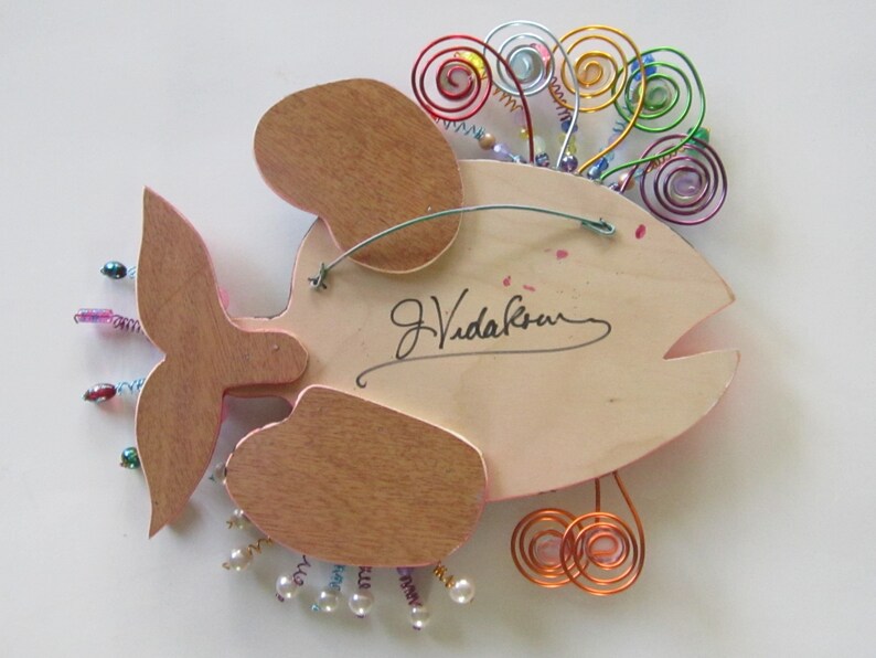 Wood Fish Wall Art Sculpture Etsy