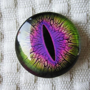 Glass eyes-25mm cabochons-dragon eye-reptile eye