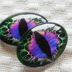 Dragon Eyes: Oval Glass Cabochons (18x25mm)
