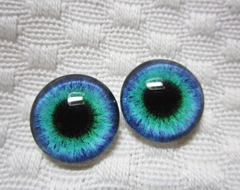 14mm glass eyes for polymer clay sculptures