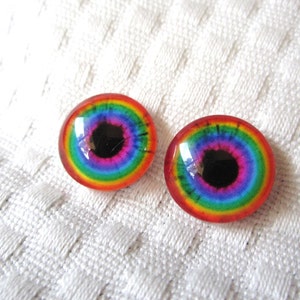 16mm glass eye cabochons